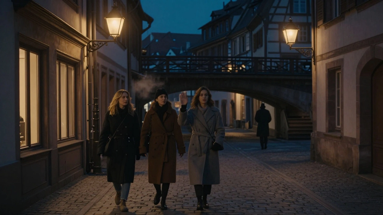 Ladies Waving The Blackout Escort Strasbourg